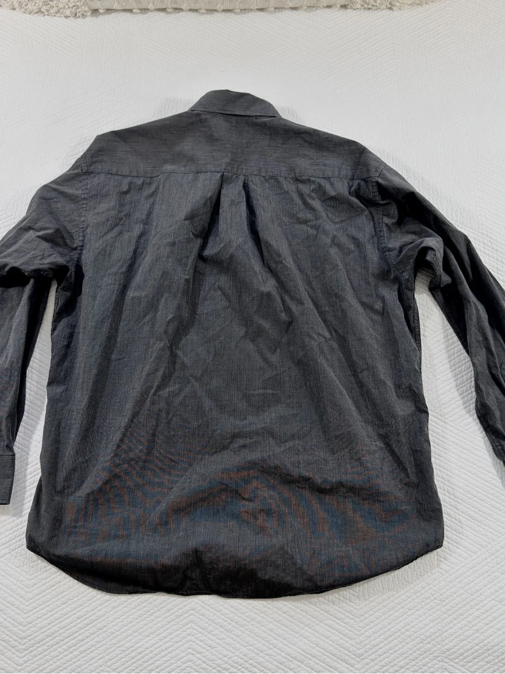 Banana Republic Charcoal Gray Long-Sleeve Button-Down Shirt
